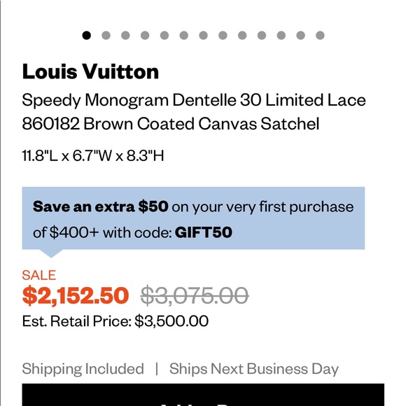 Louis Vuitton
Limited Lace Brown Coated Satchel - Picture 7 of 9